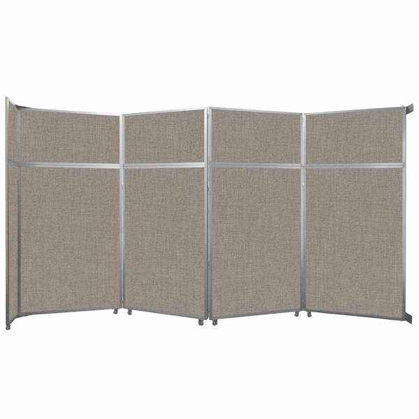 Operable Wall Folding Room Divider 15'7" x 8'5-1/4" Warm Pebble Fabric